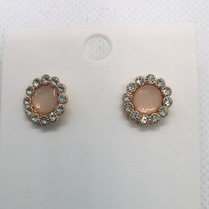 4 for $12: Peach Tone Stud Earrings